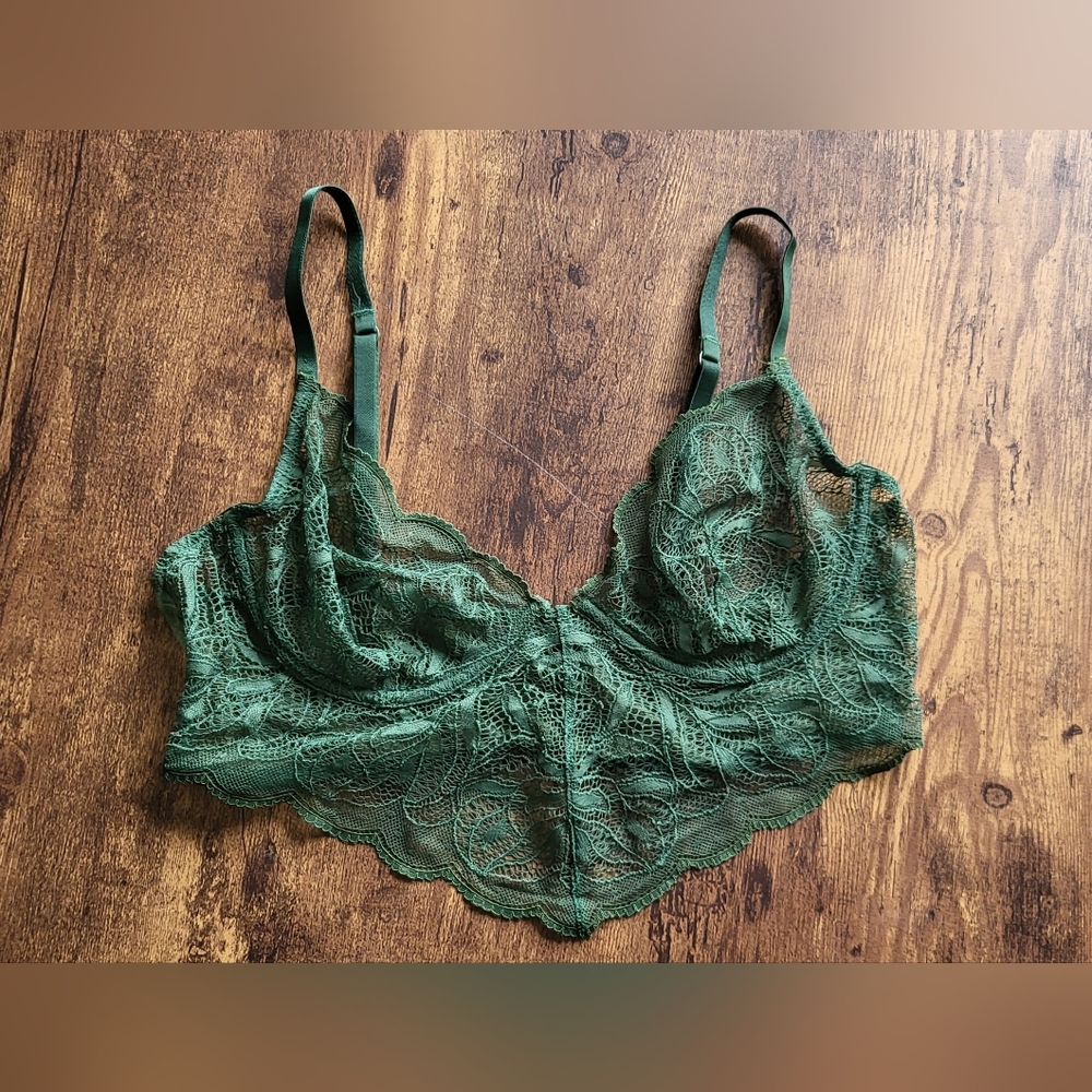 Green La Senza unlined wire bra